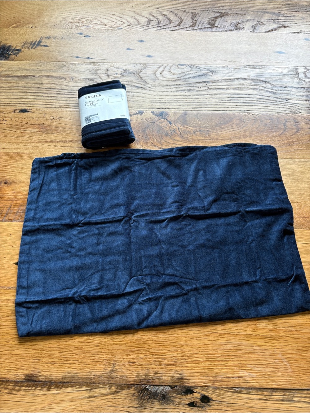 IKEA SANELA Dark Blue Pillowcase - Set of 2